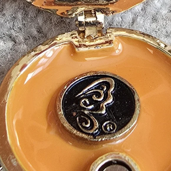 Rhinestone Crown Trinket Box Purple Crystal Gold Tone Jewelry Holder Royal - Picture 14 of 14